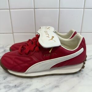 Puma Fenty Red and White Sneakers